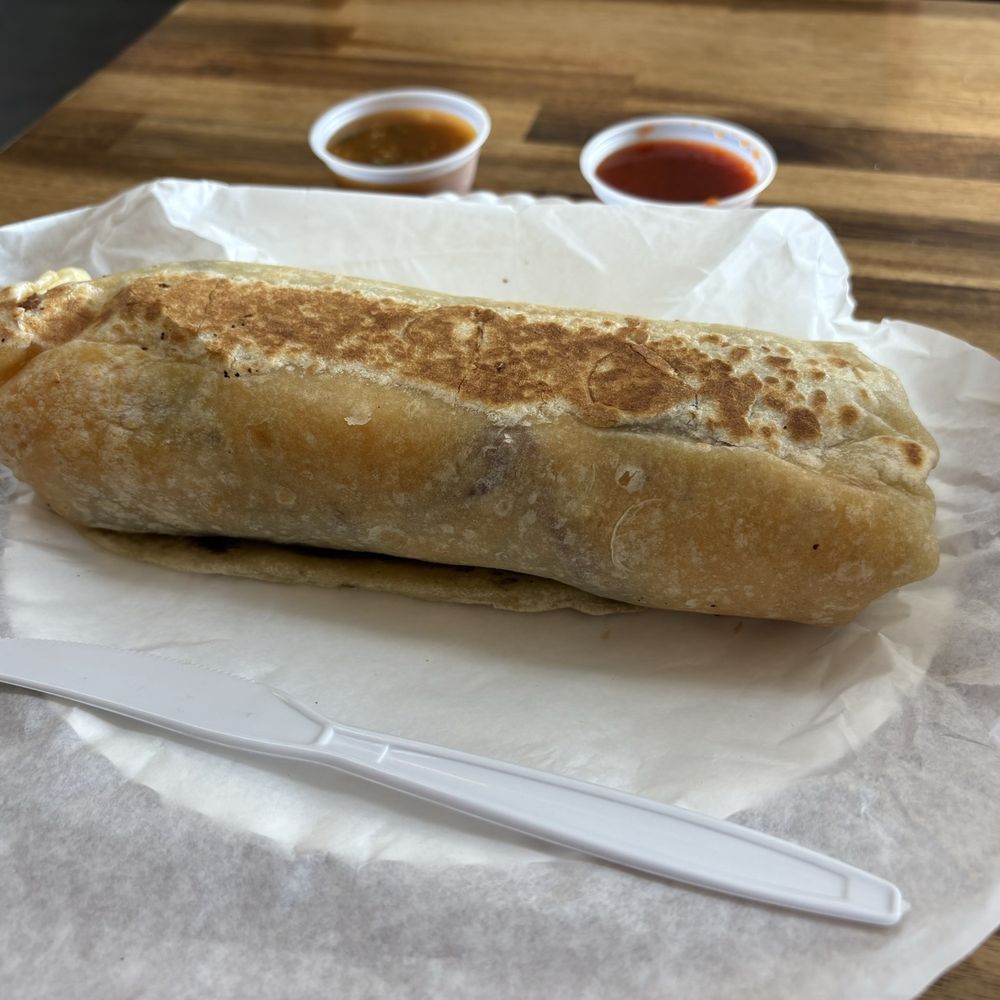 Mi Pueblo - Bacon Breakfast Burrito (added Potato) - Mexican Near Me - Menifee, California Mi Pueblo - Bacon Breakfast Burrito (added Potato) - Mexican Near Me - Menifee, California