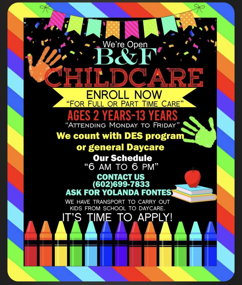 B&F child care - childcare center in Phoenix, AZ
