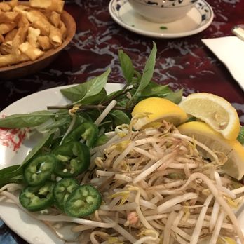 Lee House - Jalepenos, lemons, basil, bean sprouts for my pho - Dim Sum Near Me - Brandon, Florida