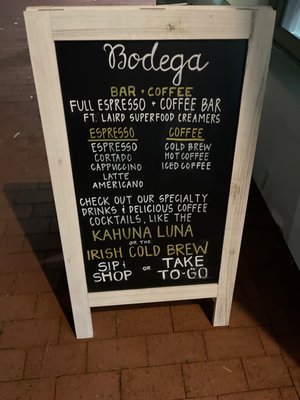 Menu photo 4 Bodega Bar & Coffee Neptune Beach, FL