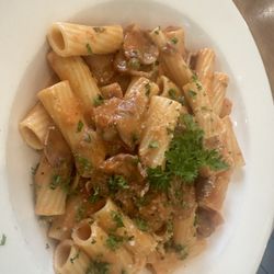 Sausage rigatoni with blush sauce-delicious
