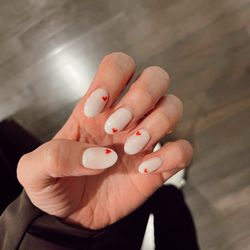 Leesburg Nails Spa - Valentine's Day themed nails.