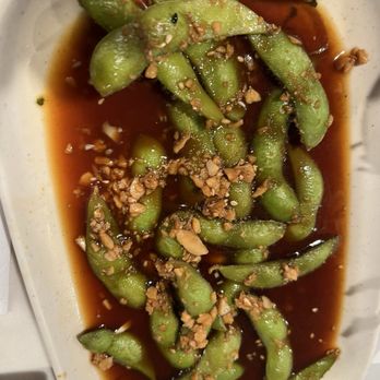 Razo Sushi Bar - Spicy garlic edamame - Sushi Bars Near Me - Northridge, California Razo Sushi Bar - Spicy garlic edamame - Sushi Bars Near Me - Northridge, California