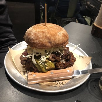 Stack 571 Burger & Whiskey Bar - Three pepper bomb - double patty - Burgers Near Me - Bothell, Washington Stack 571 Burger & Whiskey Bar - Three pepper bomb - double patty - Burgers Near Me - Bothell, Washington