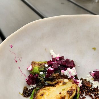S S Dion - Crispy brussel sprouts (half eaten - we forgot to take a photo in the beginning because we were hungry!) - Seafood Near Me - Bristol, Rhode Island