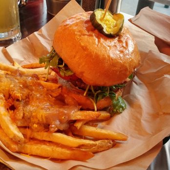 Broderick - Lamb Burger with gravy fries - Burgers Near Me - Walnut Creek, California