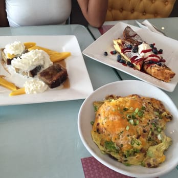 26 Beach Restaurant - Lemon Ricotta and Banana Custard French toast along with our Crab Royal - New American Near Me - Venice, California