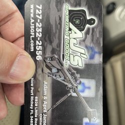 AJ's Sporting Goods - Business card