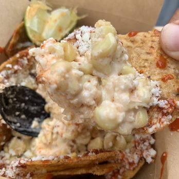 Elote - First scoop of tostielote - Mexican Near Me - San Diego, California Elote - First scoop of tostielote - Mexican Near Me - San Diego, California