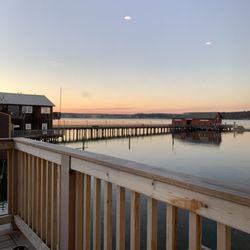 Greenbank Cidery Tasting Room - Sunset view from tasting room