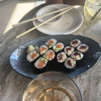 Nobu Chicago - Salmon Avocado Roll and Spicy Tuna Roll - Japanese Near Me - Chicago, Illinois Nobu Chicago - Salmon Avocado Roll and Spicy Tuna Roll - Japanese Near Me - Chicago, Illinois