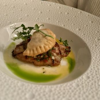 Charleston - Grilled Veal Sweetbread with Beef Empanada and Colombian Aji - New American Near Me - Baltimore, Maryland