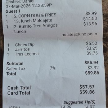 Casa Del Tequila - Lots of food for great prices - Desserts Near Me - Rockledge, Florida