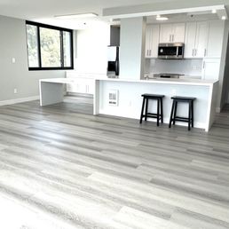 New waterproof click flooring.