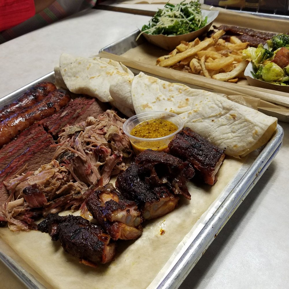 BEAST Craft BBQ - Sampler platter - Barbeque Near Me - Belleville, Illinois BEAST Craft BBQ - Sampler platter - Barbeque Near Me - Belleville, Illinois