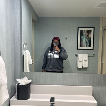 Hyatt Place Dallas/Allen - Me in the bathroom - Hotels Near Me - Allen, Texas Hyatt Place Dallas/Allen - Me in the bathroom - Hotels Near Me - Allen, Texas