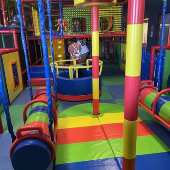 Luv 2 Play Chino - 1-4 year old area (the bigger kid structure has tons to do lots of room to climb all is padded! Recommend non slip socks! - Indoor Playcenter Near Me - Chino, California