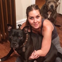 The Kearny Dog Walker - Me with Razor and Ramona Cruz
