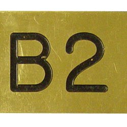 Brass with paint fill