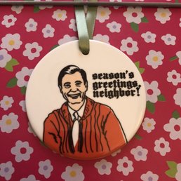 Found this awesome Mister Rodgers Christmas  ornament!!