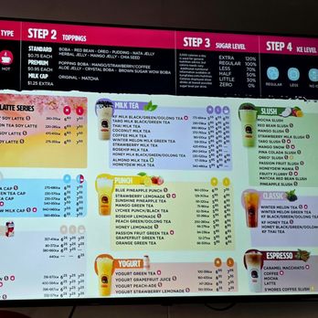 Kung Fu Tea - Menu - Bubble Tea Near Me - North Miami, Florida