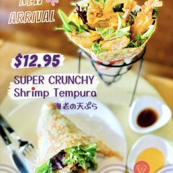 T-Swirl Crepe - New Product Launched!
Super Crunchy Shrimp Tempura Crepe