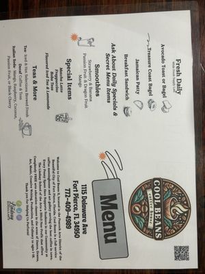 Menu photo 2 Cool Beans Brew Fort Pierce, FL Menu photo 2 Cool Beans Brew Fort Pierce, FL