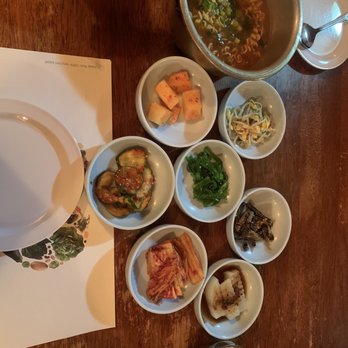 Arirang Korean Restaurant - veggie ramen and sides - Korean Near Me - San Antonio, Texas