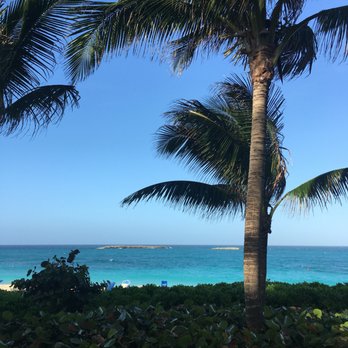 Atlantis Paradise Island - Atlantis Paradise Island - Beach View from Royal Tower Walkway - Resorts Near Me - Greenbank, Florida