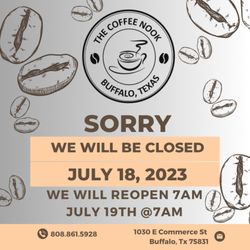 The Coffee Nook - Please follow us on Facebook or IG for more information