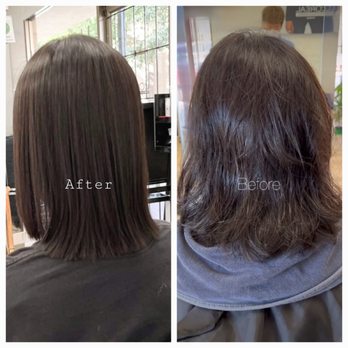 Splash Hair - Straight Perm: June - Hair Salons Near Me - Surrey, British Columbia