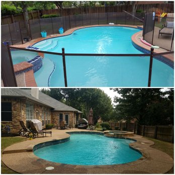 Corley's Pool Pros - Before and after remodel - Pool Cleaners Near Me - Haslet, Texas Corley's Pool Pros - Before and after remodel - Pool Cleaners Near Me - Haslet, Texas