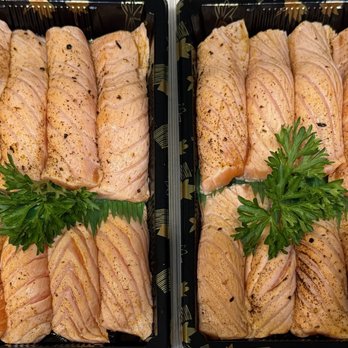 Heemo Sushi - Salmon Sushi (seared w/ cajun pepper) - Sushi Bars Near Me - Orange, California Heemo Sushi - Salmon Sushi (seared w/ cajun pepper) - Sushi Bars Near Me - Orange, California