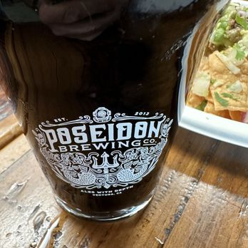 Poseidon Brewing Company - Irish Stout in logo glass. - Breweries Near Me - Ventura, California Poseidon Brewing Company - Irish Stout in logo glass. - Breweries Near Me - Ventura, California