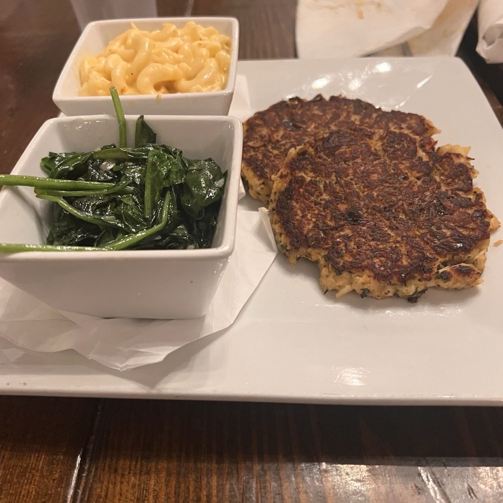 The Big Easy - Crab Cakes Mac & Cheese Sauteed Spinach - Cajun/Creole Near Me - Raleigh, North Carolina The Big Easy - Crab Cakes Mac & Cheese Sauteed Spinach - Cajun/Creole Near Me - Raleigh, North Carolina