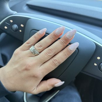 Lush Beauty Lounge - Builder Gel, almond shaped with DND #979 Psycho Killer gel color. - Nail Salons Near Me - Hemet, California