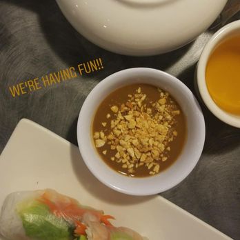Just Pho You - Garden Roll. The basil and peanut sauce make it! - Vietnamese Near Me - Newberg, Oregon Just Pho You - Garden Roll. The basil and peanut sauce make it! - Vietnamese Near Me - Newberg, Oregon