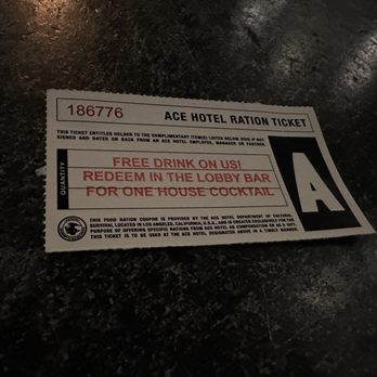 Ace Hotel New York - Drink ticket - Hotels Near Me - New York, New York