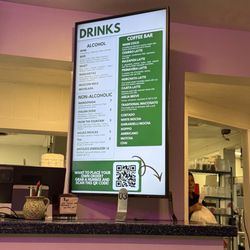 Drink menu