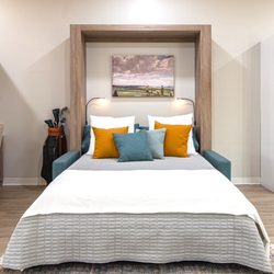 Murphy Bed Depot - Transform your room with our unique Sofa & Panel Bed Ensemble!