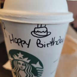 Free drink on my birthday
