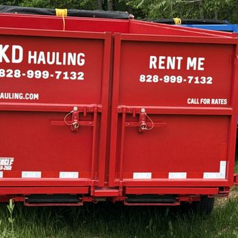KD Hauling - Swing my doors on our Red Dump Trailer - Junk Removal & Hauling Near Me - Hickory, North Carolina