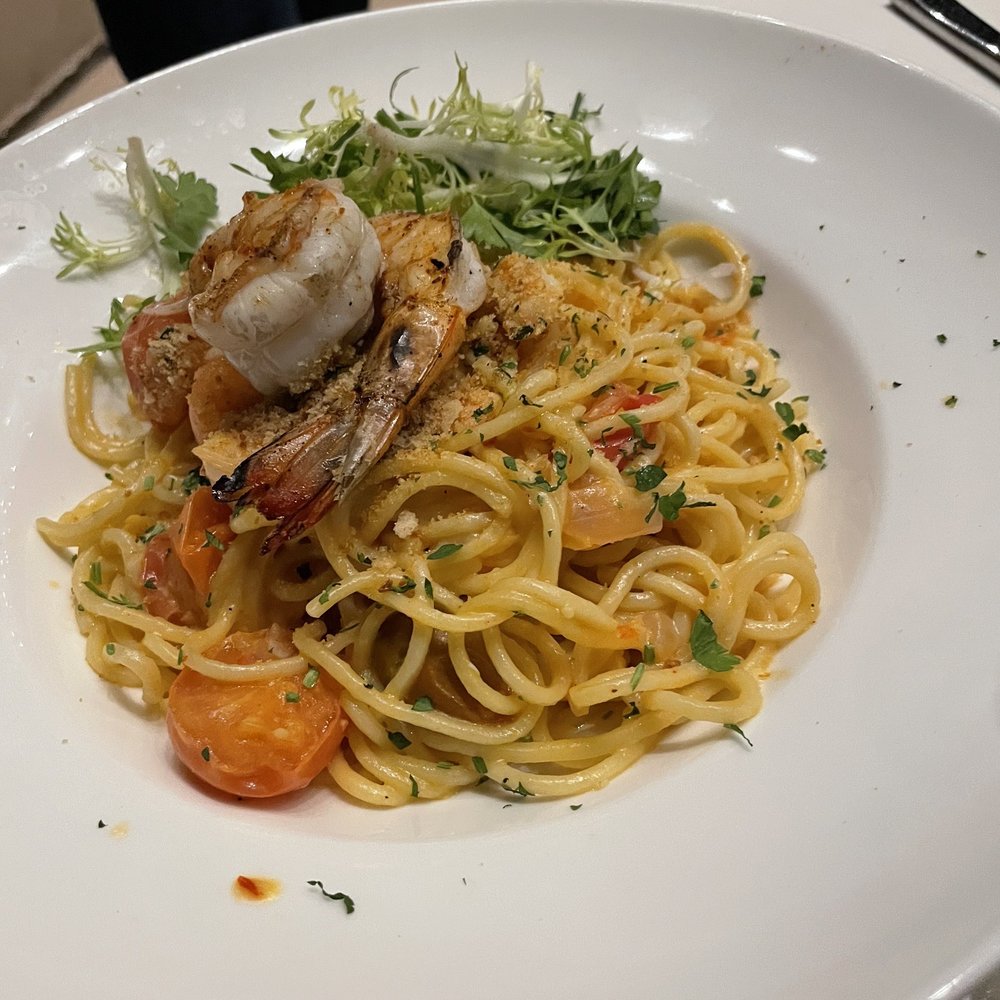 Thompson 105 - Spaghetti with prawns - Italian Near Me - Scottsdale, Arizona Thompson 105 - Spaghetti with prawns - Italian Near Me - Scottsdale, Arizona