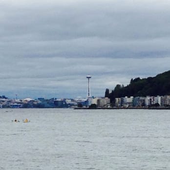 Alki Beach Park - Space Needle in the distance. - Parks Near Me - Seattle, Washington Alki Beach Park - Space Needle in the distance. - Parks Near Me - Seattle, Washington
