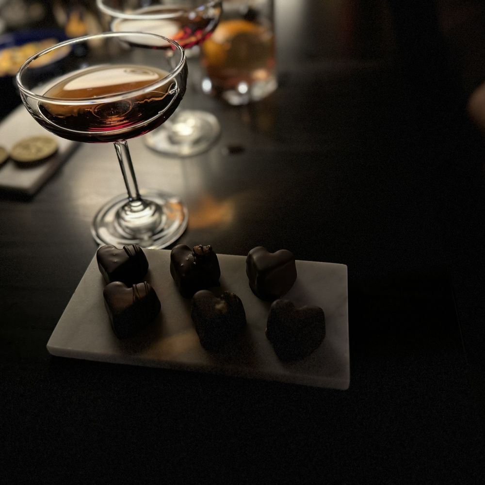 CASE Chocolates - Port wine with chocolate pairing - Speakeasies Near Me - Houston, Texas