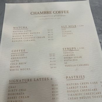 Chambre Coffee - Coffee & Tea Near Me - Kansas City, Missouri