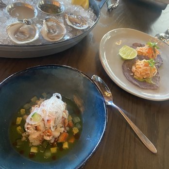 Klaw Miami - Oysters were great! Ceviche was refreshing and the tacos were too spicy, but the freshness of the crab was there. - Steakhouses Near Me - Miami, Florida