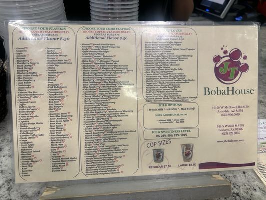 Menu photo 2 JT Boba House Buckeye, AZ Menu photo 2 JT Boba House Buckeye, AZ