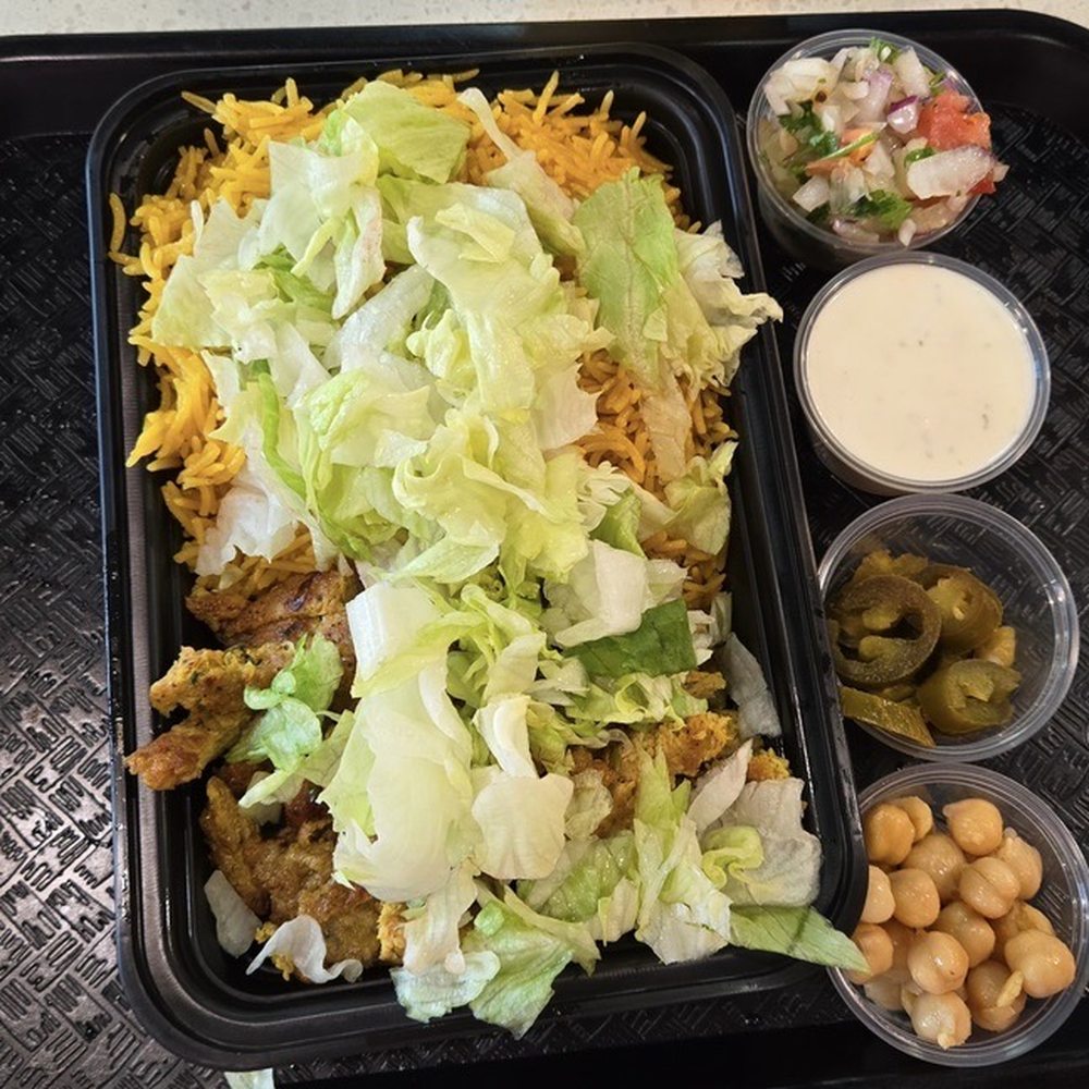 Parathas & Platters - Chapli Kabab over rice - Indian Near Me - Hackensack, New Jersey