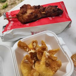 No. 1 Chinese Restaurant - Teriyaki skewers and crab rangoons